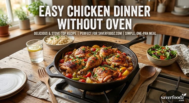 Easy Chicken Dinner Without an Oven: Simple, Juicy, and Flavorful