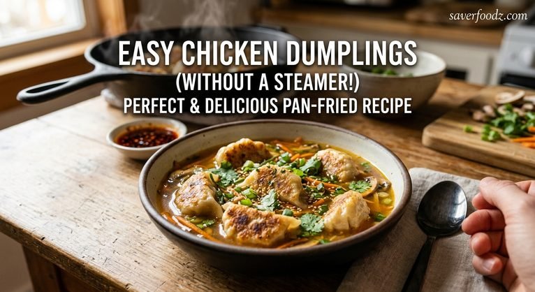 Easy Chicken Dumplings Without a Steamer